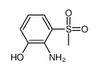 2-AMINO-3-(METHYLSULFONYL)PHENOL Structure