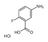 5-AMINO-2-FLUOROBENZOIC ACID HYDROCHLORIDE Structure