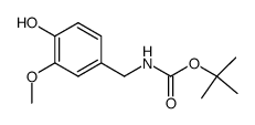 N-BOC-3-甲氧基-4-羟基苄胺结构式