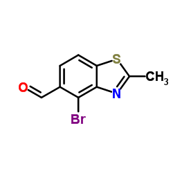 4-Bromo-2-methyl-1,3-benzothiazole-5-carbaldehyde Structure