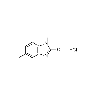 2-氯-5-甲基-1H-苯并[d]咪唑盐酸盐结构式