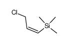 (Z)-3-chloro-1-trimethylsilyl-1-propene结构式