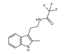 2,2,2-trifluoro-N-(2-(2-methyl-1H-indol-3-yl)ethyl)acetamide Structure