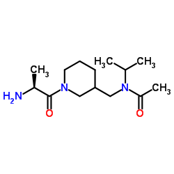 N-{[1-(L-Alanyl)-3-piperidinyl]methyl}-N-isopropylacetamide结构式