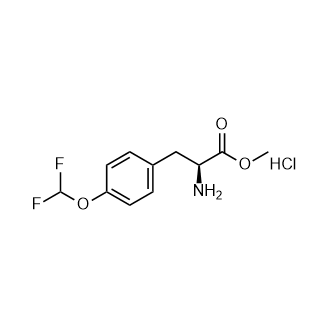 (S)-2-氨基-3-(4-(二氟甲氧基)苯基)丙酸甲酯盐酸盐结构式