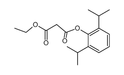 2,6-diisopropylphenyl ethyl malonate Structure
