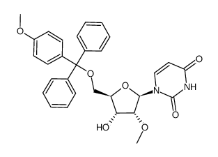 2'-O-methyl-5'-O-(monomethoxytrityl)uridine结构式