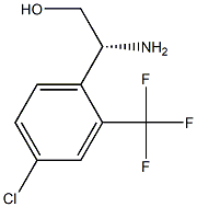 (R)-2-amino-2-(4-chloro-2-(trifluoromethyl)phenyl)ethanol结构式