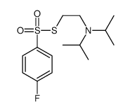 N-[2-(4-fluorophenyl)sulfonylsulfanylethyl]-N-propan-2-ylpropan-2-amine结构式