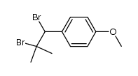 1-(1,2-dibromo-2-methylpropyl)-4-methoxybenzene Structure