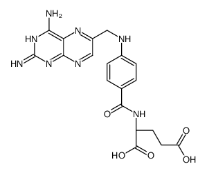 (2R)-2-[[4-[(2,4-diaminopteridin-6-yl)methylamino]benzoyl]amino]pentanedioic acid Structure