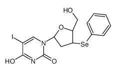 1-[(2R,4S,5R)-5-(hydroxymethyl)-4-phenylselanyloxolan-2-yl]-5-iodopyrimidine-2,4-dione Structure