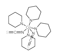 Cobalt,tetrakis(pyridine)bis(thiocyanato-kN)-结构式