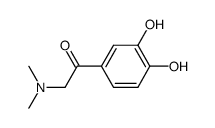 1-(3,4-dihydroxy-phenyl)-2-dimethylamino-ethanone结构式