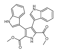 dimethyl 3,4-bis(1H-indol-3-yl)-1H-pyrrole-2,5-dicarboxylate结构式