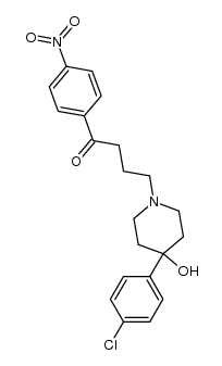 4-(4-chlorophenyl)-1-[4-(4-nitrophenyl)-4-oxobutyl]-4-piperidinol结构式