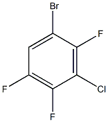 1-溴-3-氯-2, 4, 5-三氟苯结构式