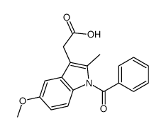2-(1-benzoyl-5-methoxy-2-methylindol-3-yl)acetic acid Structure