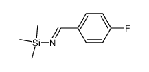 N-trimethylsilyl-4-fluorobenzaldimine结构式