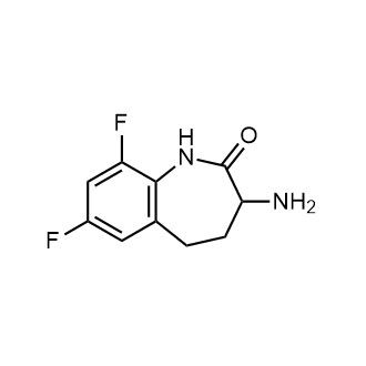 3-氨基-7,9-二氟-1,3,4,5-四氢-1-苯并氮杂-2-酮结构式