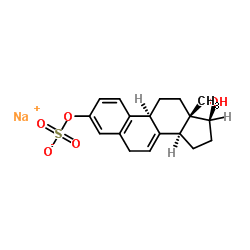 17β-Dihydro Equilin 3-Sulfate Sodium Salt Structure