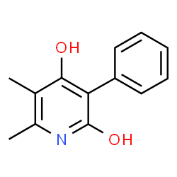 2(1H)-Pyridinone, 4-hydroxy-5,6-dimethyl-3-phenyl- (9CI) Structure