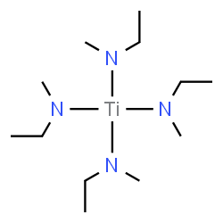 四(乙基甲基氨基)钛结构式