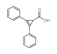 2-Cyclopropene-1-carboxylicacid, 2,3-diphenyl- Structure