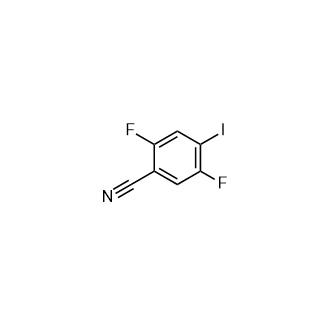 2,5-Difluoro-4-iodobenzonitrile Structure