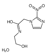 N-(2-hydroxyethyl)-2-(2-nitroimidazol-1-yl)acetamide,hydrate Structure