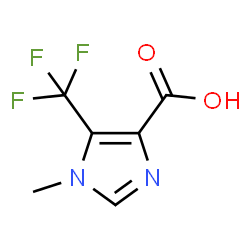 1-甲基-5-(三氟甲基)-1H-咪唑-4-羧酸结构式