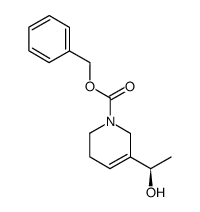 5-((R)-1-Hydroxy-ethyl)-3,6-dihydro-2H-pyridine-1-carboxylic acid benzyl ester结构式