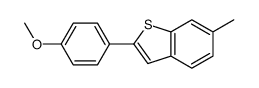 2-(4-methoxyphenyl)-6-methyl-1-benzothiophene Structure