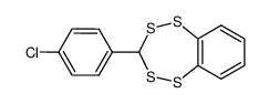 3-(4-chlorophenyl)-1,2,4,5-benzotetrathiepin结构式
