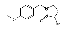 3-溴-1-(4-甲氧基苄基)吡咯烷-2-酮结构式