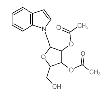 Indole, 1-.beta.-D-ribofuranosyl-, 2,3-diacetate结构式