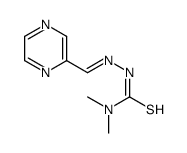 1,1-dimethyl-3-(pyrazin-2-ylmethylideneamino)thiourea Structure