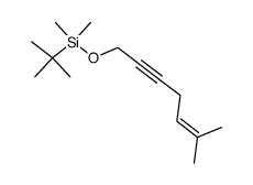tert-butyldimethyl((6-methylhept-5-en-2-yn-1-yl)oxy)silane结构式