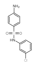 4-氨基-N-(3-氯苯基)-苯磺酰胺结构式