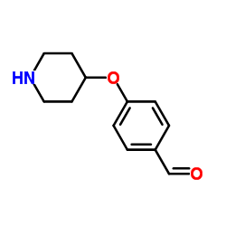 4-(4-哌啶氧基)苯甲醛结构式