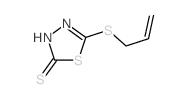 5-prop-2-enylsulfanyl-3H-1,3,4-thiadiazole-2-thione结构式
