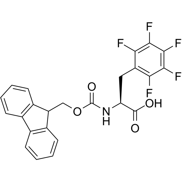 Fmoc-五氟-L-苯丙氨酸结构式