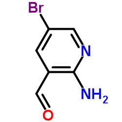 2-氨基-5-溴烟醛结构式