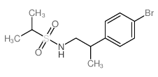 n-(2-(4-溴苯基)丙基)丙烷-2-磺酰胺结构式