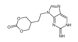 5-[2-(2-aminopurin-9-yl)ethyl]-1,3-dioxan-2-one结构式