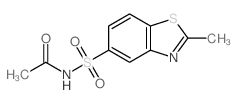 N-[(2-甲基-1,3-苯并噻唑-5-基)磺酰基]乙酰胺结构式