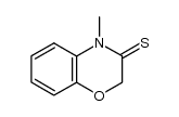 4-methyl-4H-benzo[1,4]oxazin-3-thione结构式