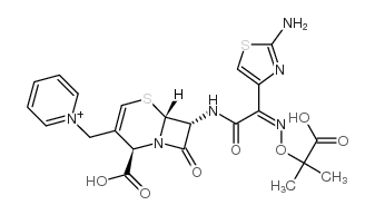 Δ2-头孢他啶结构式