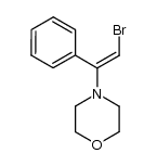 4-(2-bromo-1-phenylvinyl)morpholine Structure