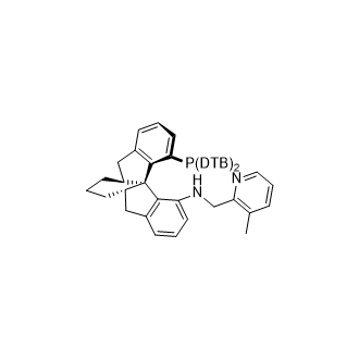(1aS,4aS,9bS)-10-(双(3,5-二叔丁基苯基)磷烷基)-N-((3-甲基吡啶-2-基)甲基)-1,3,4,4a,5,13c-六氢-2H-茚并[2,1-d]芴-9-胺结构式